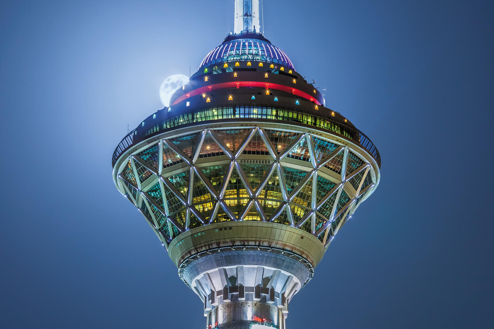 MILAD TOWER WITH MOON